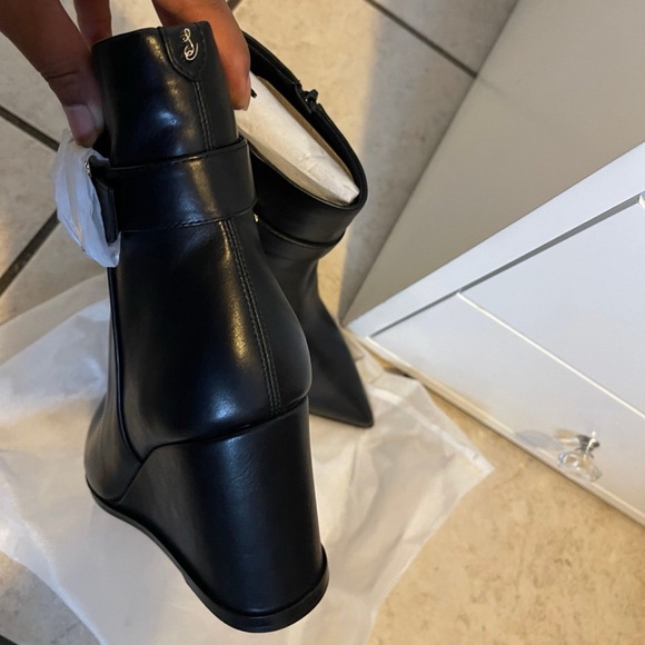 New Sam Edelman Weslie buckle wedge boot size 8.5 - Picture 4 of 4
